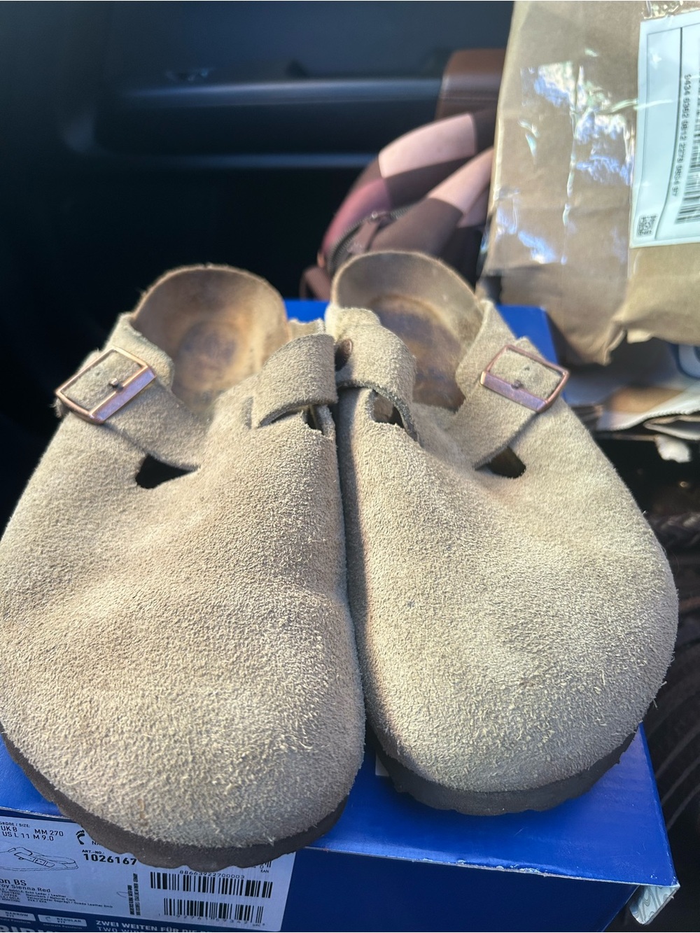 Birkenstock clogs size 41 women’s 10 tan
